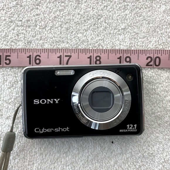 Vintage Y2K Sony Cyber-shot DSC-W220 12.1 MP Digital Camera Black - Picture 13 of 13